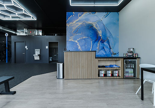 Smokeshow Gym interior and frontdesk