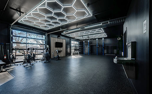 Smokeshow Gym interior with gym equipment